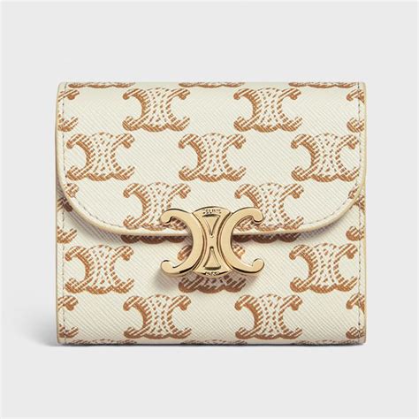 Women's Small Triomphe Wallet in Triomphe Canvas 